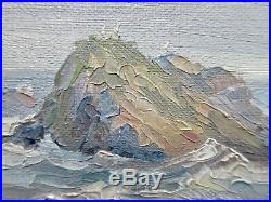 Small Vintage Ogunquit, Maine Impressionist Oil Seascape Painting, Signed