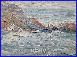 Small Vintage Ogunquit, Maine Impressionist Oil Seascape Painting, Signed