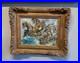 Surrealist Signed Armando Morales Vintage Mythological Sea God Neptune Painting