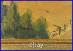 Sydney Berne (1921-2013) Canadian Vintage Oil/Board Quebec Laurentians Landscape