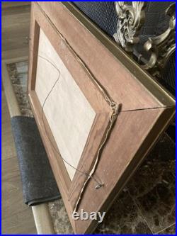 Tex Moore Western Mountain Landscape Oil Painting 24x16 Signed Vintage Framed