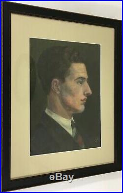 VERONICA SHEPHERD Stunning 1920s Oil Portrait Father Shepherd Painting Framed