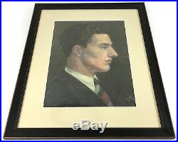VERONICA SHEPHERD Stunning 1920s Oil Portrait Father Shepherd Painting Framed