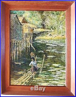 Very Fine Vintage Signed Original Oil Painting, Listed