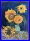 VINCENT VAN GOGH oil painting on canvas, vtg stamped signed