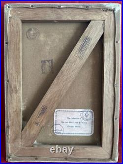 VINCENT VAN GOGH oil painting on canvas, vtg stamped signed