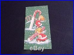 Vintage 1950's Box Of 19 Signed Eve Rockwell Christmas Cards Angel Painting Can