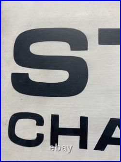 VINTAGE 1970s STIHL Hand painted SIGN OLD CHAINSAW LUMBER JACK TREE CUTTER