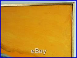 VINTAGE ABSTRACT EXPRESSIONIST OIL PAINTING Colorist Mid Century Modern Signed