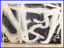 VINTAGE ABSTRACT EXPRESSIONIST OIL PAINTING MID CENTURY MODERN Signed 1978