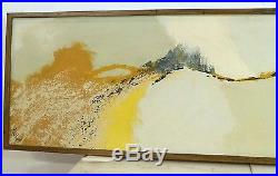 VINTAGE ABSTRACT EXPRESSIONIST OIL PAINTING Mid Century Modern New York Signed