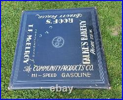 VINTAGE ADVERTISING SAMSON FOLDING TABLE HAND PAINTED HI SPEED GAS Use As Sign