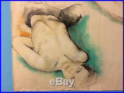 Vintage Andy Warhol American Artist Drawing On Paper Signed Very Nice