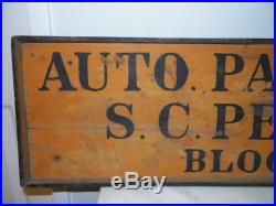 VINTAGE AUTO PAINTING S. C. PETTIT BLOOMSBURG YELLOW BLACK 1930's/40's 38 LONG