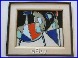 VINTAGE CONTEMPORARY PAINTING ABSTRACT EXPRESSIONISM SIGNED pop Art MODERNISM