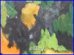 VINTAGE EXPRESSIONIST OIL PAINTING MID CENTURY MODERN Signed Bucks County Artist
