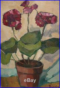 Vintage French Fauvist Still Life Oil Painting Signed Derain