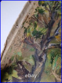 VINTAGE HAWAIIAN LANDSCAPE PAINTINGS 1940s/1950s MAUNA LOA MAUNA KEA Sold AS IS