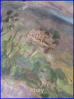 VINTAGE HAWAIIAN LANDSCAPE PAINTINGS 1940s/1950s MAUNA LOA MAUNA KEA Sold AS IS