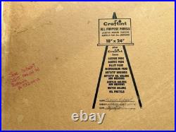 VINTAGE IMPRESSIONISM PAINTING LANDSCAPE American Cowboy Horseback Ranch Farm