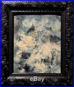Vintage Joseph Porter Original Abstract Expressionism Oil Painting Signed