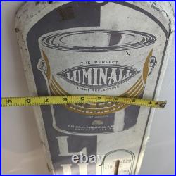 VINTAGE ORIGINAL LUMINAL ONE COAT PAINT THERMOMETER SIGN 39 x 8