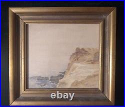 VINTAGE ORIGINAL Miniature PAINTING! Very Well Executed! Signed! Coastal
