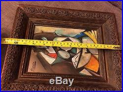 Vintage Pablo Picasso Artist Oil On Canvas Painting Signed Very Nice