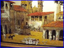 Vintage Robert Farrington Original Oil Painting Signed Mexico Theme Listed