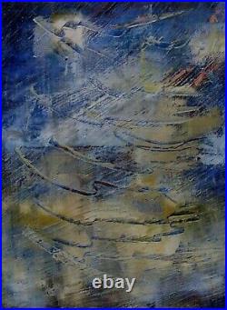 VIntage 80 MODERN, CONTEMPORARY, REFLECTIONS ON THE WATER OIL PAINTING SIGNED