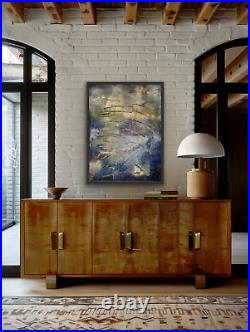 VIntage 80 MODERN, CONTEMPORARY, REFLECTIONS ON THE WATER OIL PAINTING SIGNED