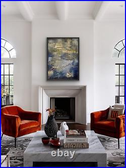 VIntage 80 MODERN, CONTEMPORARY, REFLECTIONS ON THE WATER OIL PAINTING SIGNED