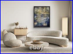 VIntage 80 MODERN, CONTEMPORARY, REFLECTIONS ON THE WATER OIL PAINTING SIGNED