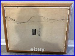 VTG 1913 oil Painting Birch Tree Landscape Signed By ELSIE JOHNSON
