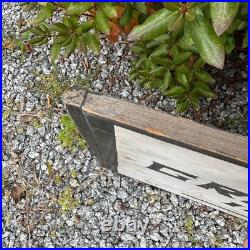 VTG 1930s Archie's Grocery Store Wooden Advertising Sign Double Sided Hand Paint