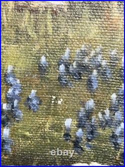 VTG 1970s Royce Roberts Bluebonnets Oil Painting Original Signed Framed 22x28