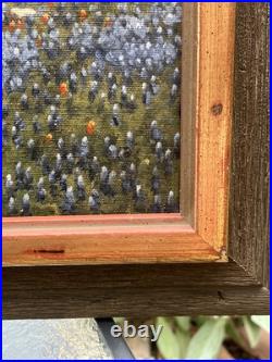 VTG 1970s Royce Roberts Bluebonnets Oil Painting Original Signed Framed 22x28