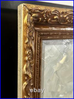 VTG 1971 Artist Signed Jacque Original Oil on Canvas Framed Floral Still Life