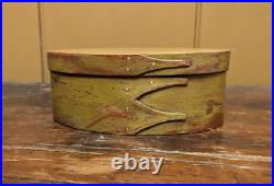 VTG 4 Stacking Shaker Wood Oval Pantry Box with Lid Artist Signed James Lesher EUC