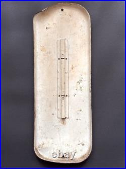 VTG DRINK BUBBLE UP SODA PAINTED METAL WORKING THERMOMETER SIGN / 16 x 6