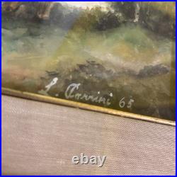 VTG Florence Artist L Arrini Carrini Charrini Watercolor 1965 Painting Signed