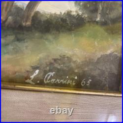 VTG Florence Artist L Arrini Carrini Charrini Watercolor 1965 Painting Signed