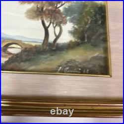 VTG Florence Artist L Arrini Carrini Charrini Watercolor 1965 Painting Signed
