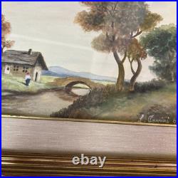 VTG Florence Artist L Arrini Carrini Charrini Watercolor 1965 Painting Signed