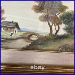 VTG Florence Artist L Arrini Carrini Charrini Watercolor 1965 Painting Signed