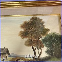 VTG Florence Artist L Arrini Carrini Charrini Watercolor 1965 Painting Signed