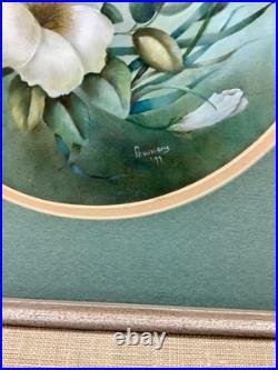 VTG Framed Oil On Canvas Floral Still-Life Painting Signed P. F Williams 1979