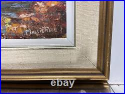 VTG. Impressionist Fall Landscape Signed Maggie Reid Oil Painting