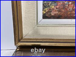 VTG. Impressionist Fall Landscape Signed Maggie Reid Oil Painting
