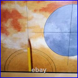VTG Judith Ernst Cherry Tromp L'oeil Surrealist Painting Signed with Paperwork